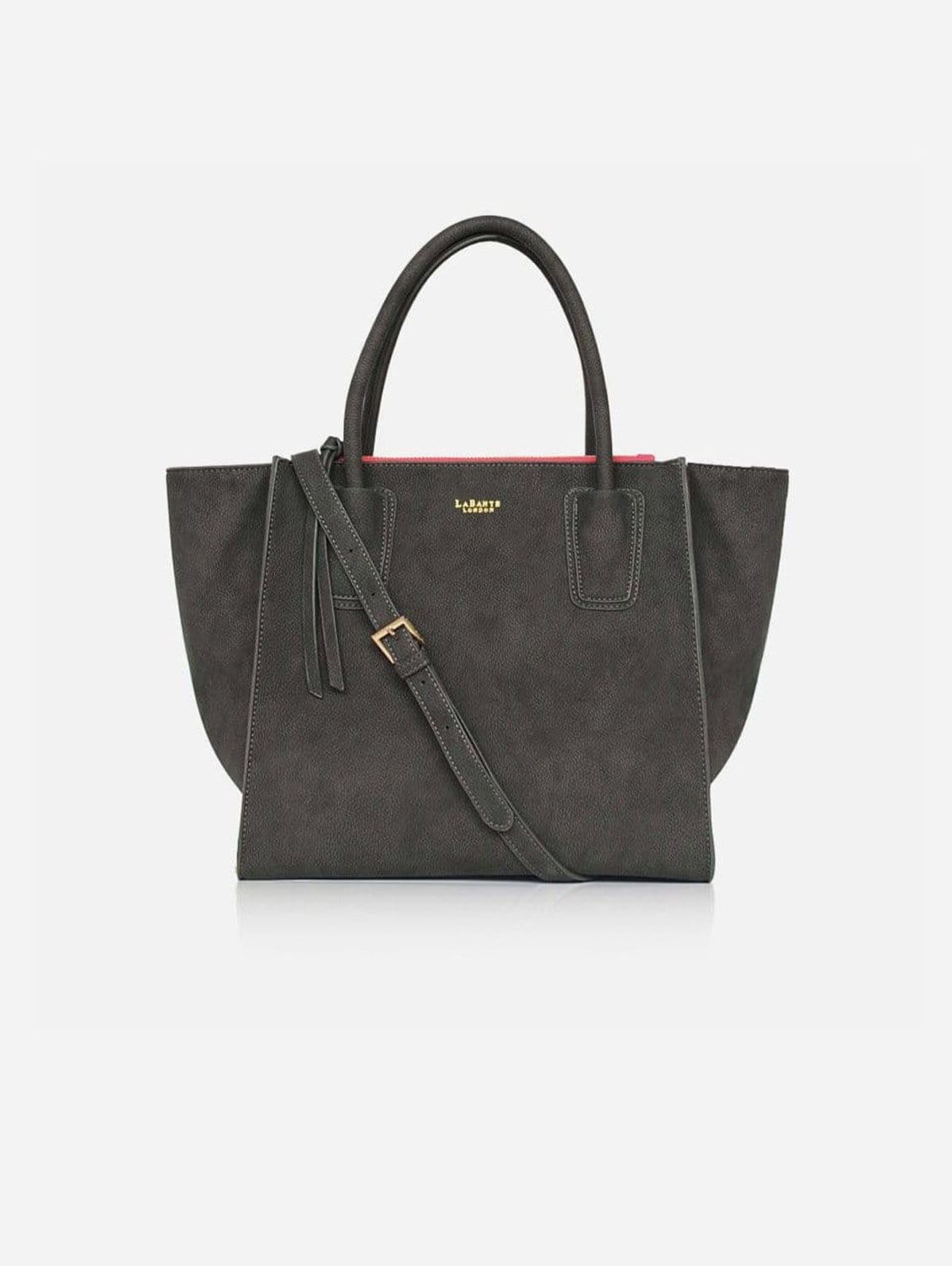 Stylish Demi Vegan Leather Winged Tote Bag for Women - Trendy Grey Handbag | Perfect for Work, Travel & Everyday Use