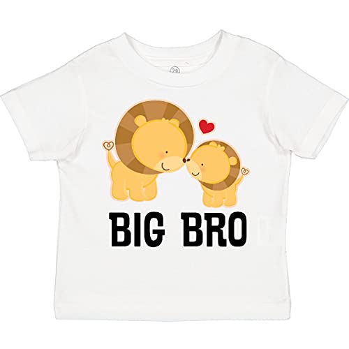 Inktastic Big Bro Lion Brother Boys Toddler T-Shirt - Cute Animal Graphic Tee for Toddler Brothers - Perfect for Sibling Matching Outfits, Family Photos & Birthday Gifts