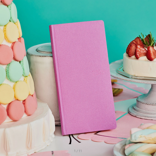 Hobonichi Techo 2025 Planner - Sweet Purple Weeks Hardcover, Weekly Horizontal Layout, English Edition (January Start, Monday Start) | Perfect for Journaling, Scheduling & Productivity