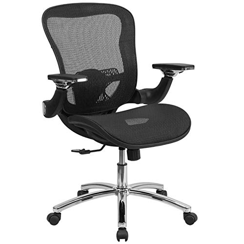 Scranton & Co Black Mid Back Swivel Office Chair - Ergonomic Desk Chair for Home & Office Workspace, Comfortable Computer Chair for Long Hours Sitting