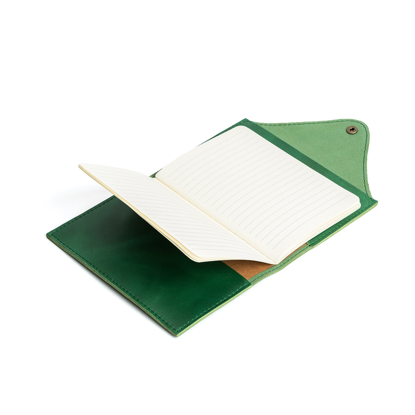 Premium Leather Snap Journal - Handmade Refillable Notebook for Writing, Sketching & Note Taking - Perfect for Travel, Office & School Use