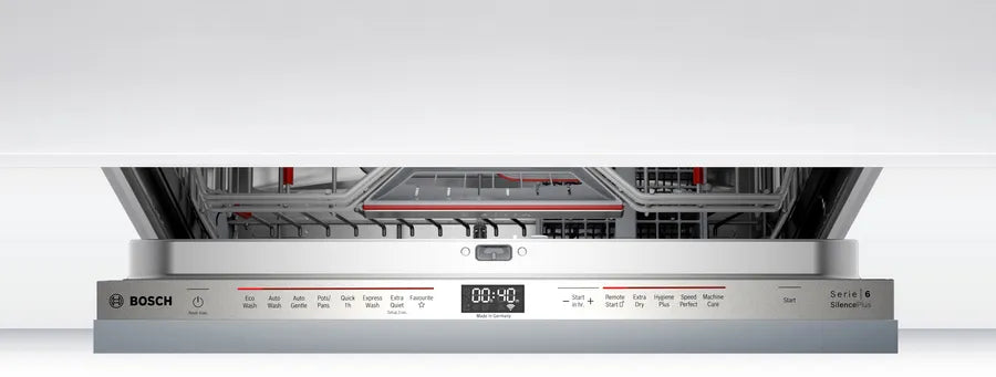 Bosch Series 6 60cm Built-In Dishwasher SMV6HCX01A - Energy Efficient, Ultra Quiet 44dB - Perfect for Kitchens, Apartments & Small Homes