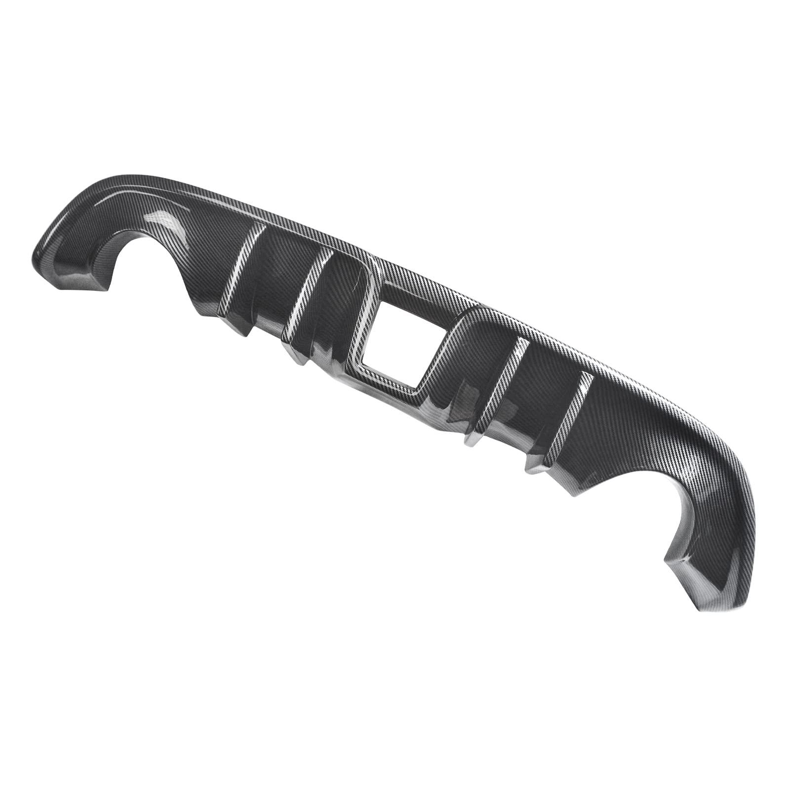 NINTE JDM L Shark Fin Style Carbon Fiber Rear Bumper Diffuser Valance for 2009-2020 Nissan 370Z Z34 - Upgrade Your Car's Aerodynamics & Sporty Look for Street Racing & Car Shows