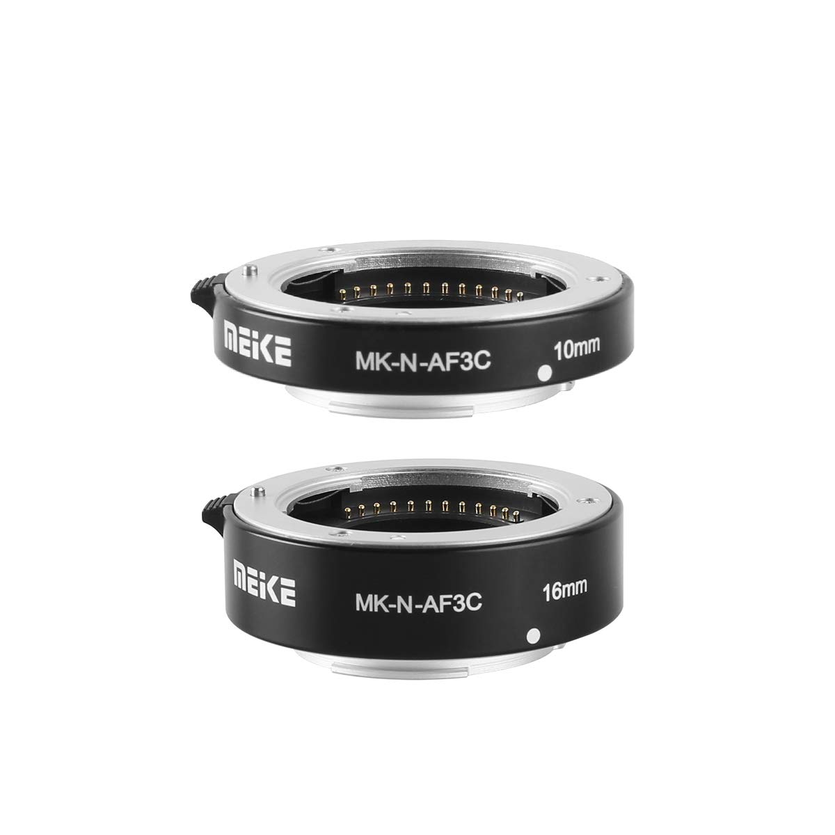MEKE MK-N-AF3C-Black All Metal Auto Focus Macro Extension Tube Adapter for Nikon N1-Mount Mirrorless Cameras (J1 J2 J3 V1 V2) - Perfect for Close-Up Photography, Product Shots & Macro Shooting