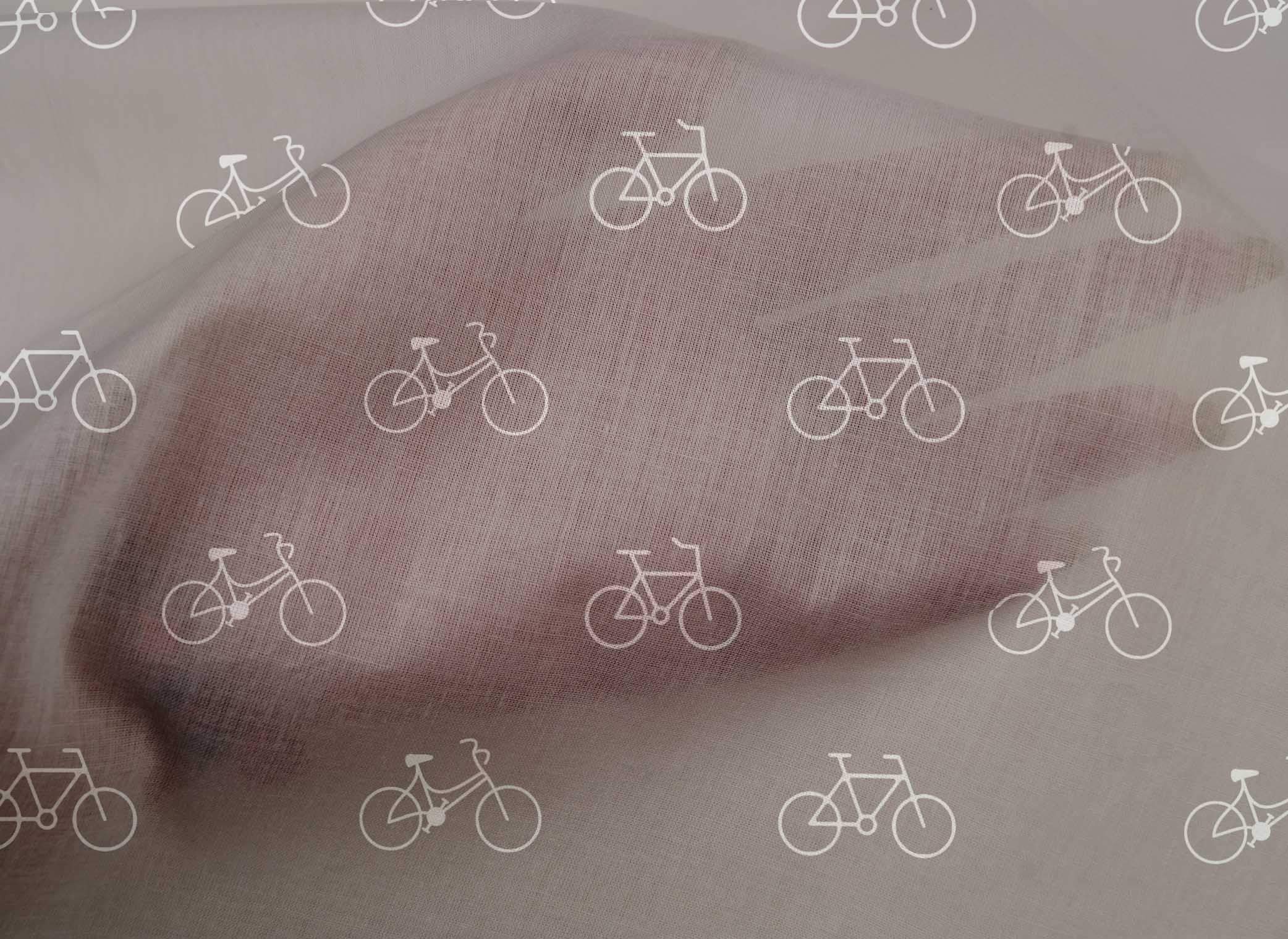 oneOone Cotton Cambric Fabric - Bicycle Transport Print - 56 Inch Wide Fabric by the Yard - Perfect for Quilting, Dressmaking & Home Decor Projects