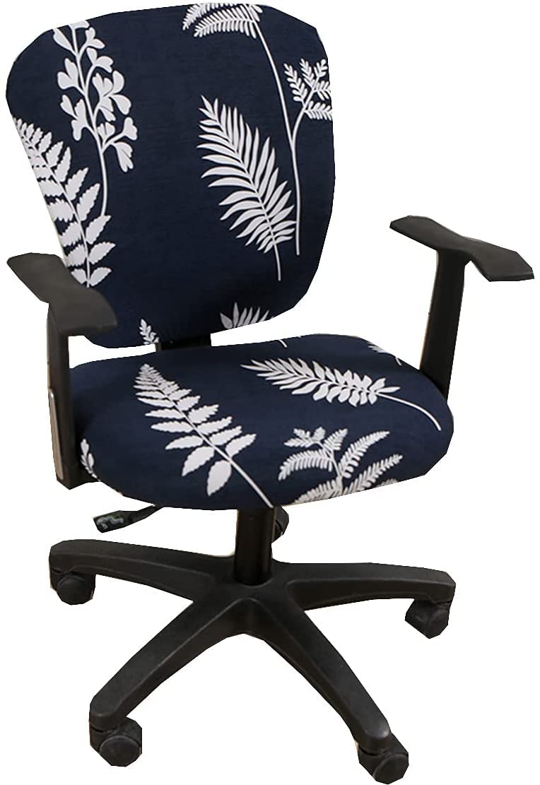 XNN Stretchable Universal Office Chair Cover - Breathable Rotating Chair Slipcover for Computer Desk Chairs | Perfect for Home Office, Gaming & Conference Rooms