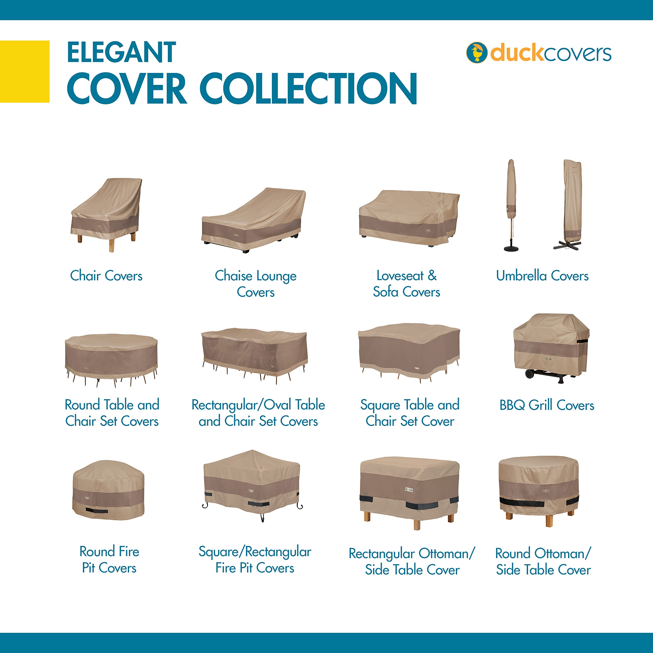 Elegant Waterproof 38 Inch W Patio Chair Cover by Duck Covers - Durable Outdoor Furniture Protection for All Seasons | Perfect for Patio, Deck, Garden & Poolside Chairs