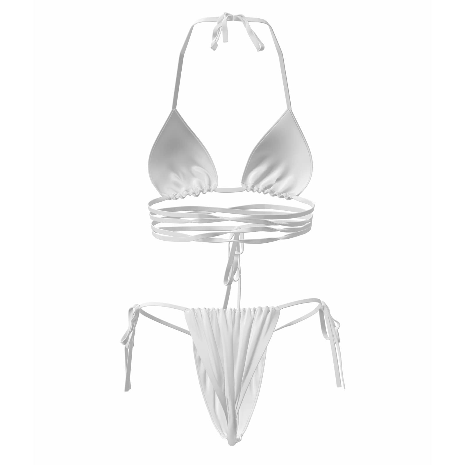 Sexy Women's 2 Piece Bikini Swimsuit - Underwire & Bandage Design for Beach & Pool