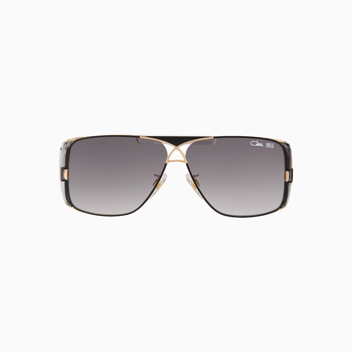 Cazal Legend 955 Black Retro Sunglasses for Men & Women - Vintage Style UV Protection Shades for Outdoor, Driving, and Fashion
