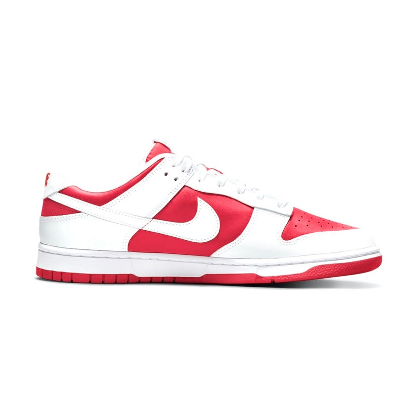 Nike Dunk Low Championship Red University White Sneakers 2021 - Men's Basketball Shoes for Casual Wear & Street Style