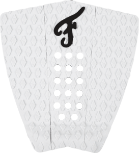 Nathaniel Curran Stranded 3-Piece White Traction Surfboard - Perfect for Beginners & Intermediate Surfers at Beach Waves