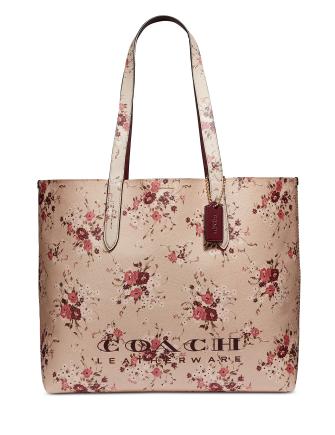 Coach Floral Highline Tote Bag for Women - Stylish Designer Handbag with Floral Print, Perfect for Work, Travel & Everyday Use