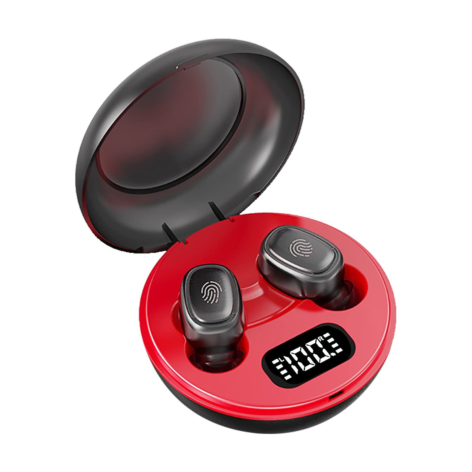 Comigeewa Wireless Bluetooth Earbuds with LED Digital Display, 300mAh Charging Case, In-Ear Headphones for Running, Gym, Work & Travel - ZM3