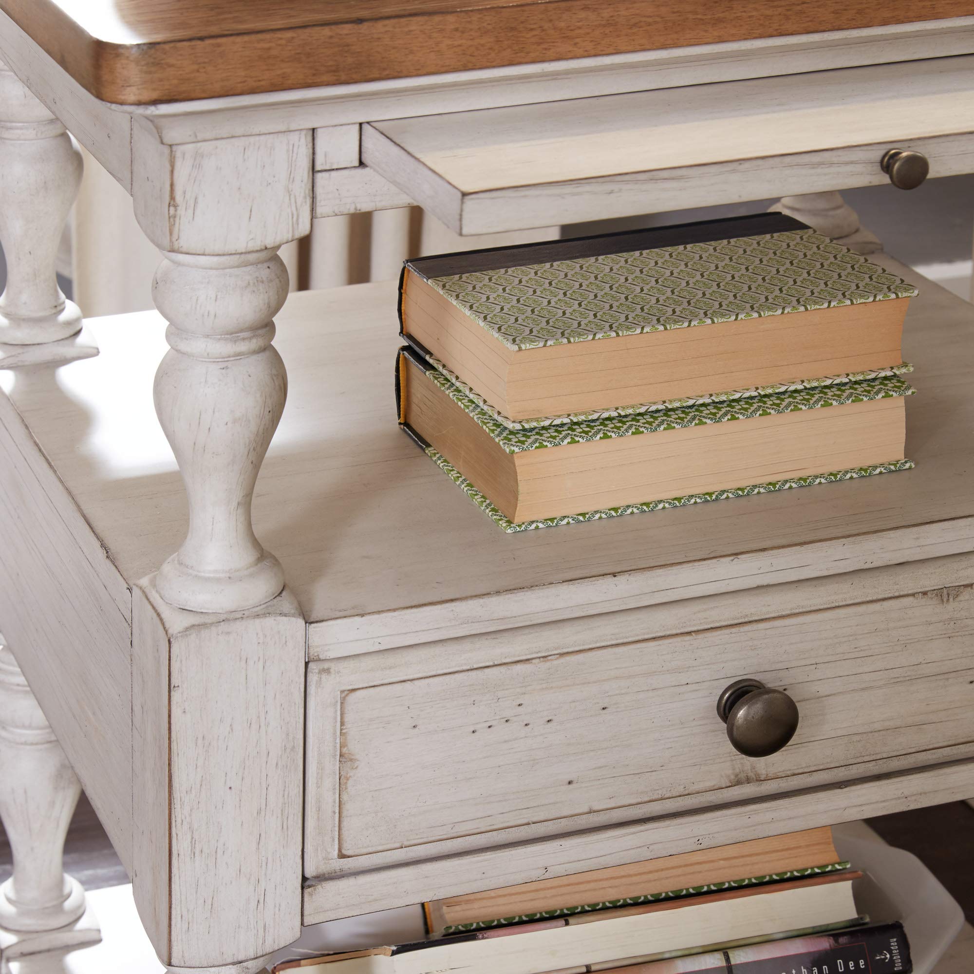 Liberty Furniture Industries White 1-Drawer Nightstand - Modern Bedside Table for Bedroom, Living Room & Guest Room Storage