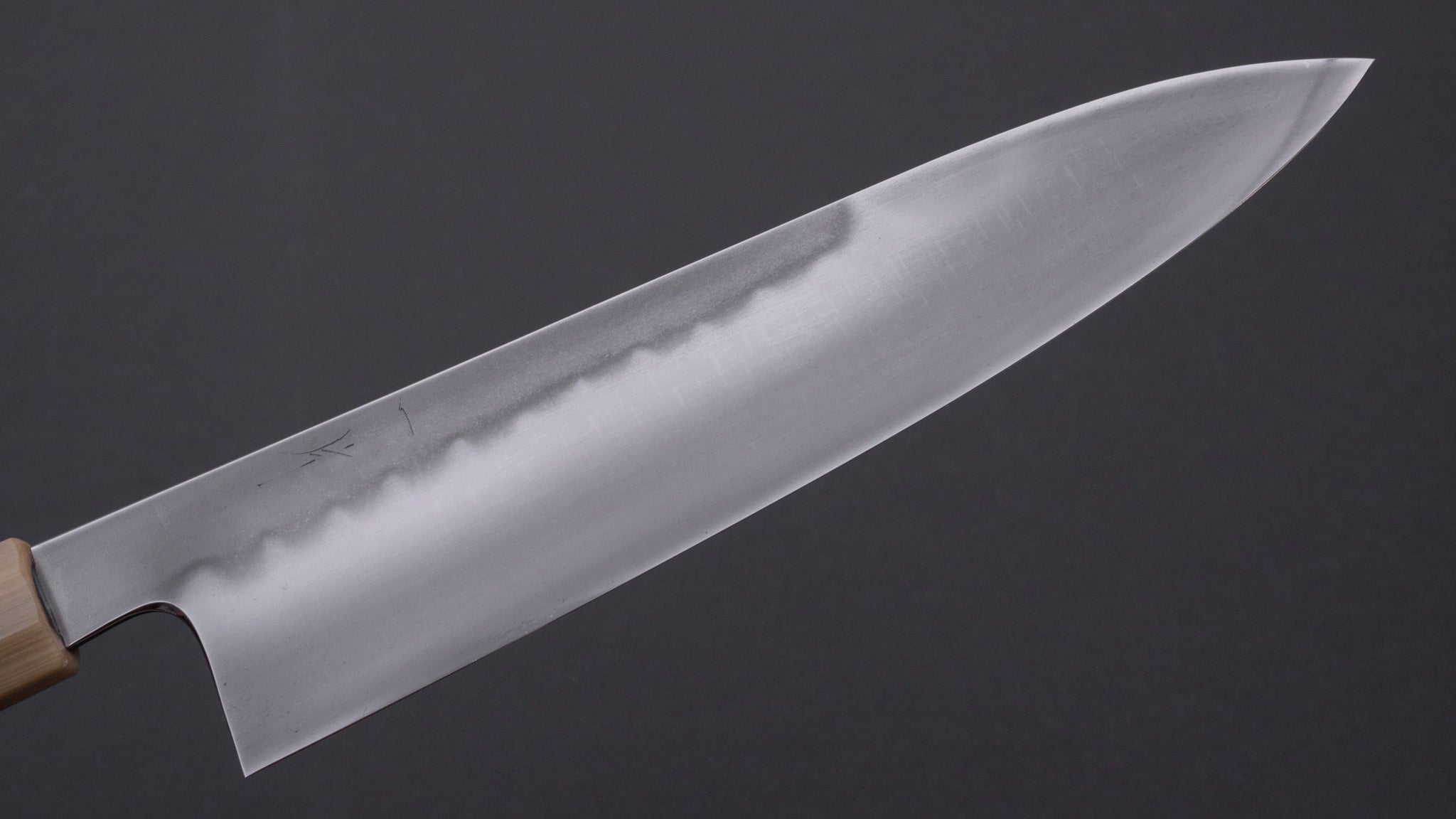 Hitohira Togashi Yohei Blue #1 Mizu Honyaki Gyuto 240mm Japanese Chef Knife - Premium Ziricote Wood Handle with Saya Scabbard (#001) - Perfect for Professional Chefs & Home Cooking Enthusiasts