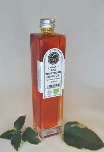 Organic Sea Buckthorn Kernel Oil (Hippophae Rhamnoides) - 100ml Cold Pressed, Pure & Natural for Skin Care, Hair Growth & Anti-Aging - USDA Certified NHR Organic Oils for Face, Body & DIY Beauty Recipes