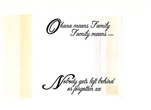 Ohana Means Family Rubber Stamp Set - Custom Logo Stamps for Wedding Invitations, Save the Date Cards & Business Branding - Self-Inking Cling Stamps for Travel Journals & DIY Crafts