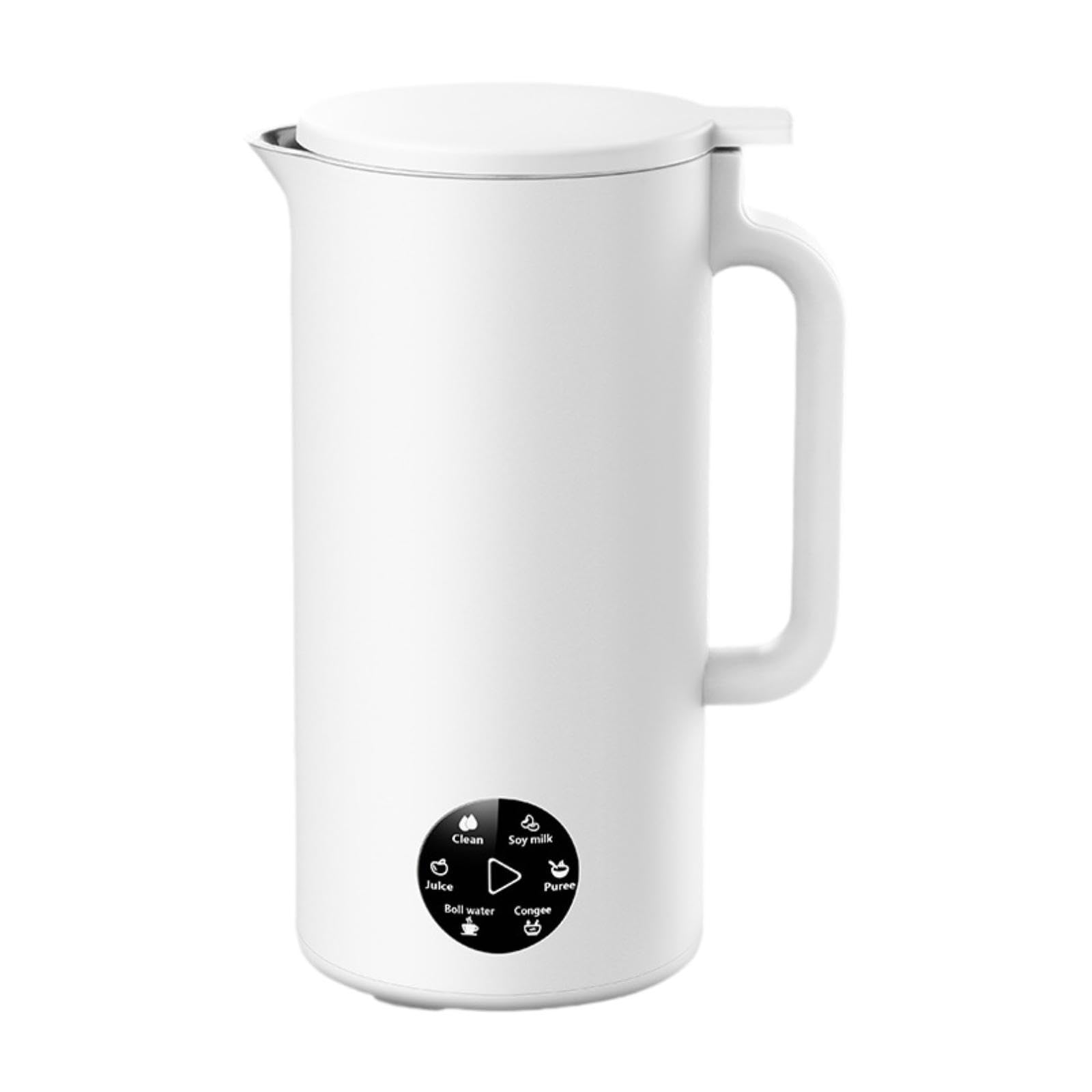 Portable Nut Milk Maker with Self-Cleaning Function - Fast & Easy Almond, Soy, Oat Milk Machine - Perfect for Vegan, Keto & Healthy Lifestyles - Kitchen Essential for Smoothies, Coffee & Baking (White)