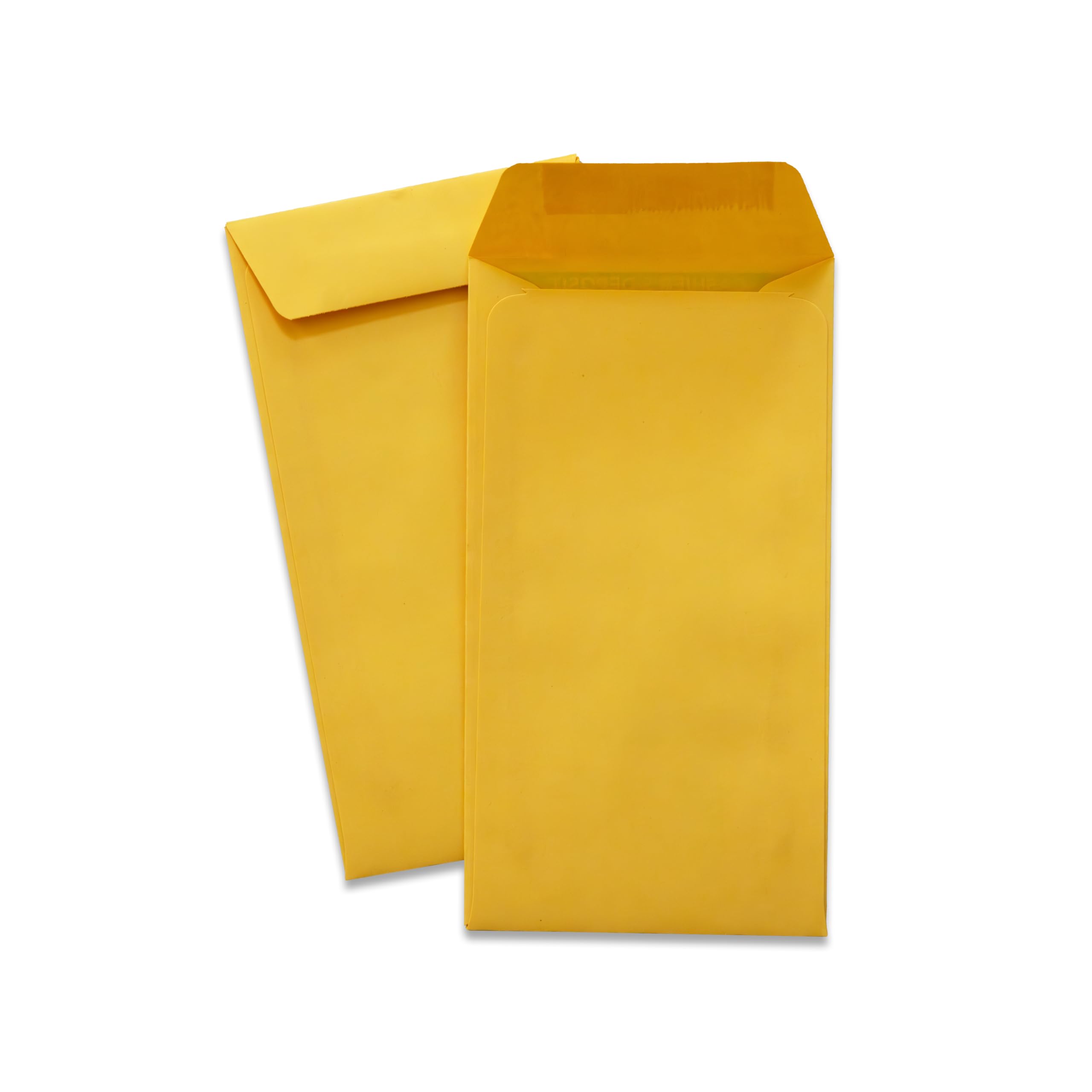 500 Brown Cashier's Deposit Envelopes - Bank Deposit Bags with Security Features for Retail Stores, Restaurants & Small Businesses | Secure Cash Drop Solution for Daily Transactions