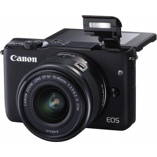 Canon EOS M10 Mirrorless Digital Camera with 15-45mm Lens (Black) - Perfect for Travel Photography, Vlogging & Everyday Shooting