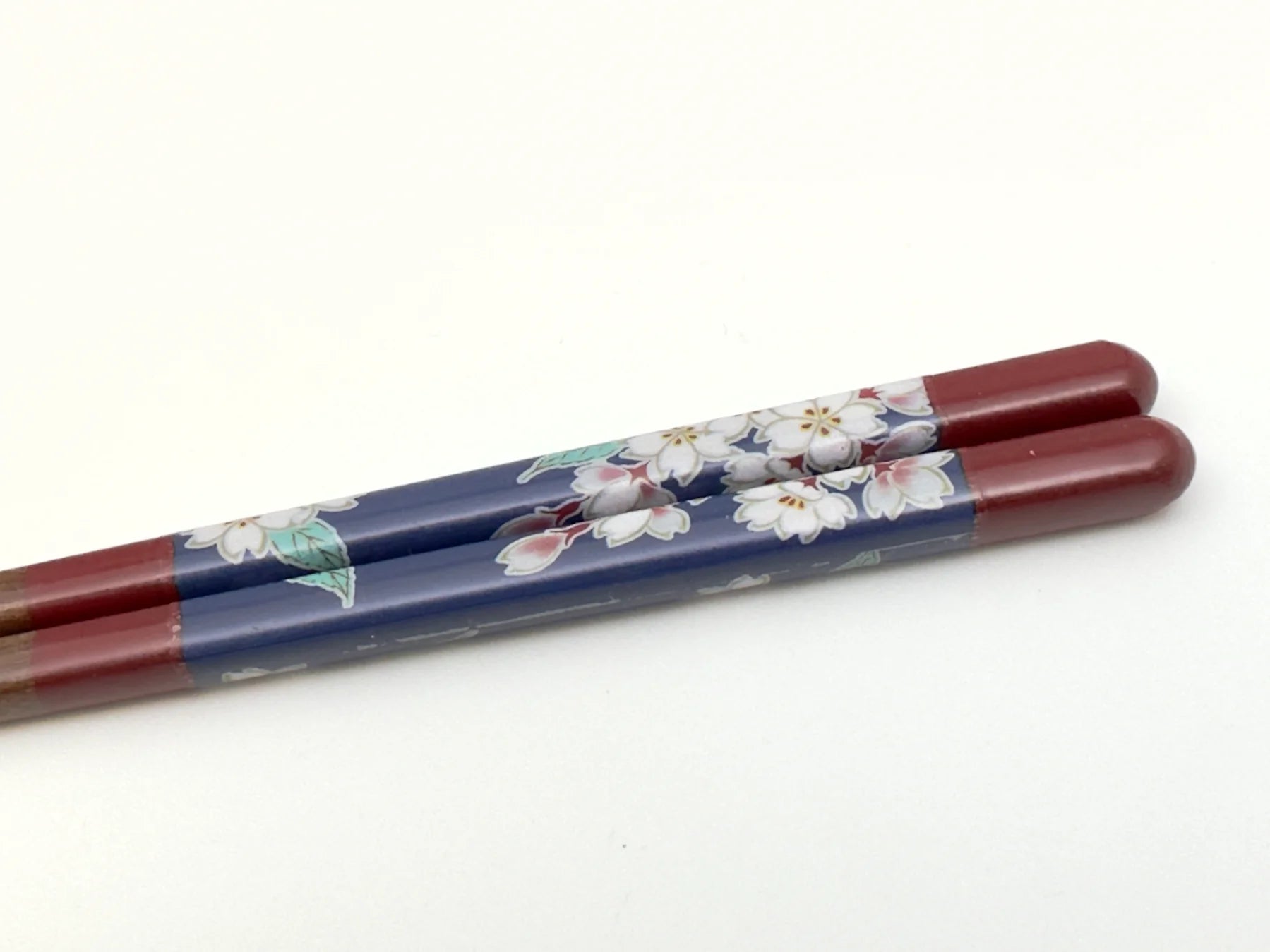 Premium Kutani Yaki & Wakasa Nuri Lacquerware Chopsticks - 21cm Cherry Blossom Design - Authentic Japanese Handcrafted Dining Chopsticks for Sushi, Asian Cuisine & Home Decor