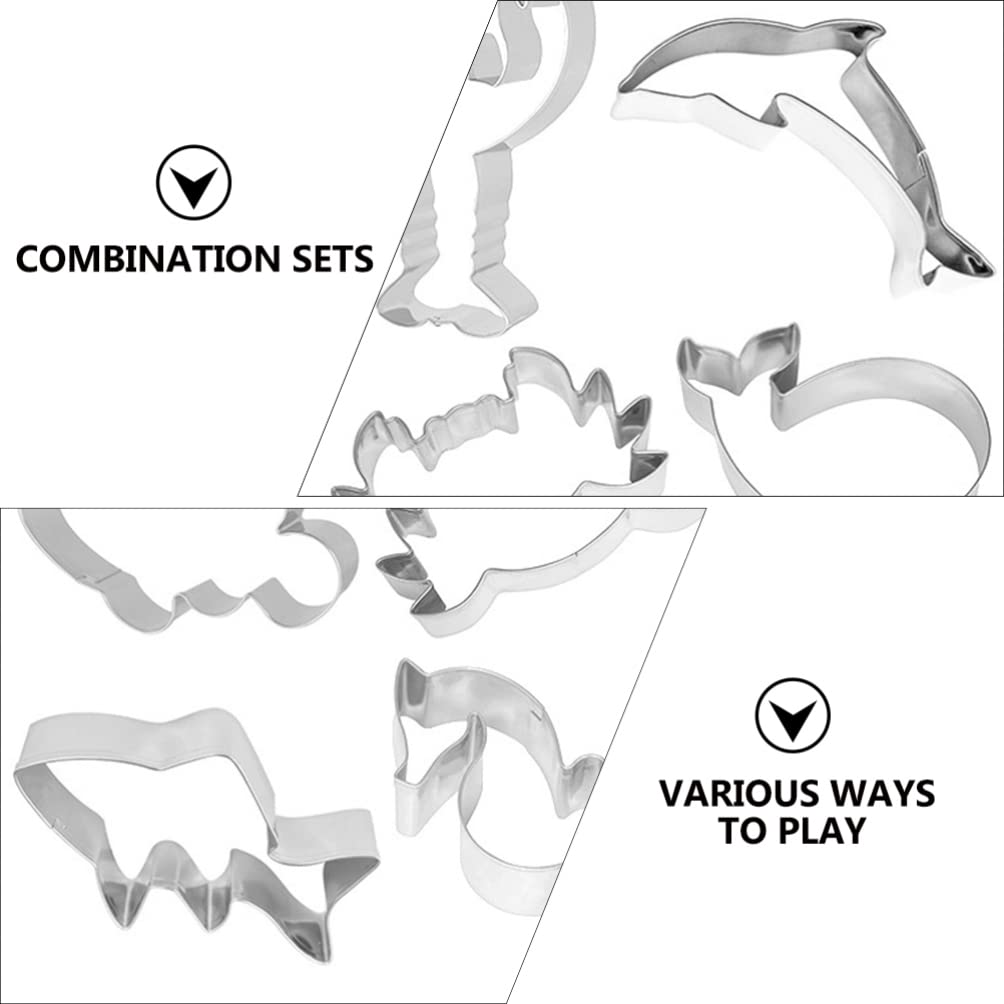 VALICLUD 9-Piece Sea Animal Cookie Cutter Set - Stainless Steel Baking Molds for Cookies, Biscuits, Cakes - Perfect for DIY Baking, Kids Parties, Christmas, Halloween & Holiday Treats