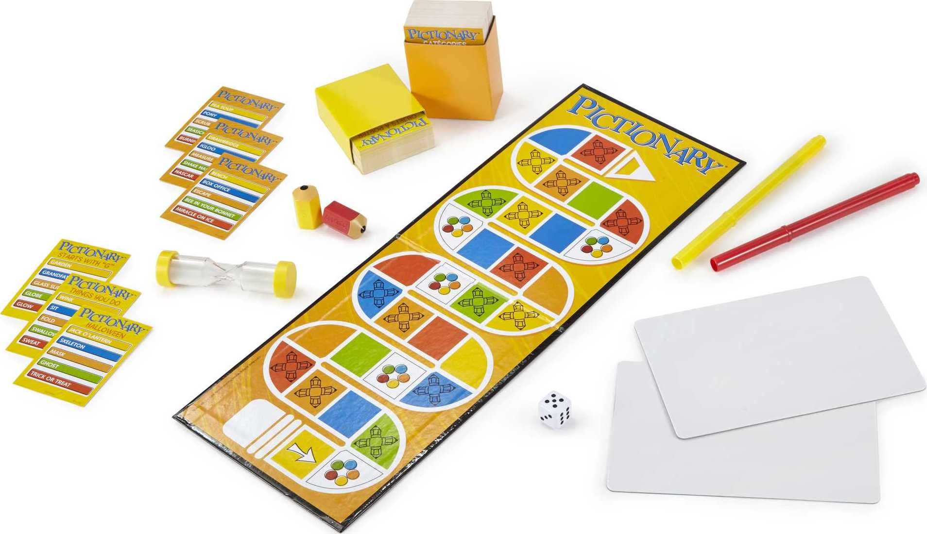 Mattel Games Pictionary Board Game - Fun Drawing Game for Kids & Adults, Perfect for Family Game Nights & Parties with Dry Erase Markers & Boards | Great for Birthday Gifts, Team Building & Classroom Activities