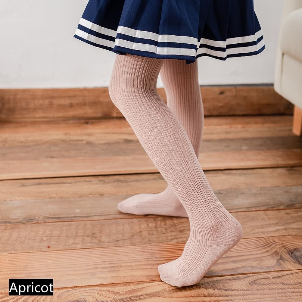 Bafeicao 3/4/5 Pack Baby Girls Cable Knit Tights - Soft Cotton Leggings & Stockings for Toddlers - Perfect for Winter, Playtime & Family Photos