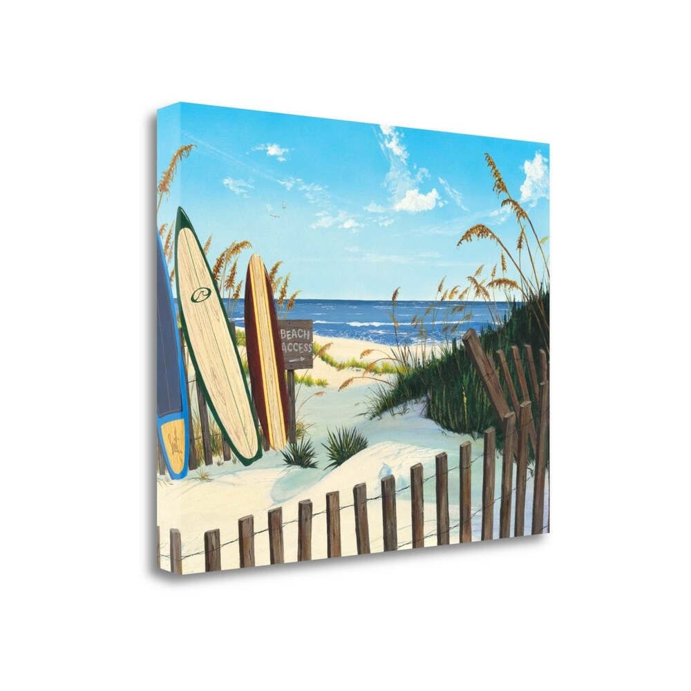 Beach Access by Scott Westmoreland - Premium Giclee Art Print on Gallery Wrapped Canvas - Ready to Hang Wall Decor for Living Room, Bedroom or Office