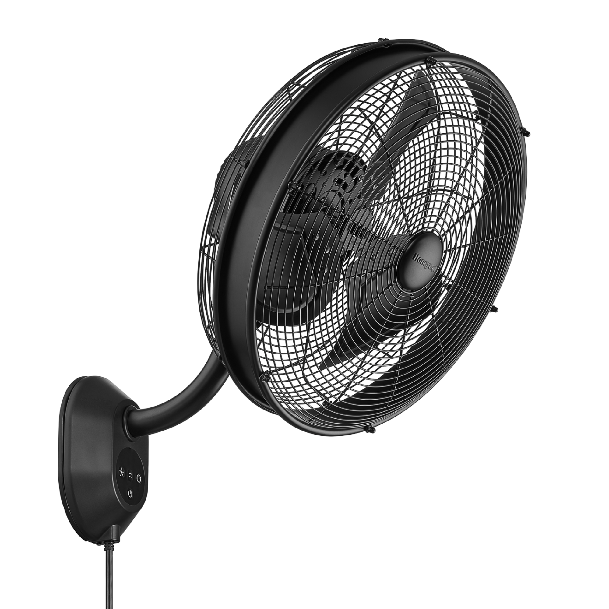 Honeywell Indoor Outdoor Wall Mount Fan with Remote Control - Quiet Cooling for Bedroom, Living Room, Patio & Office