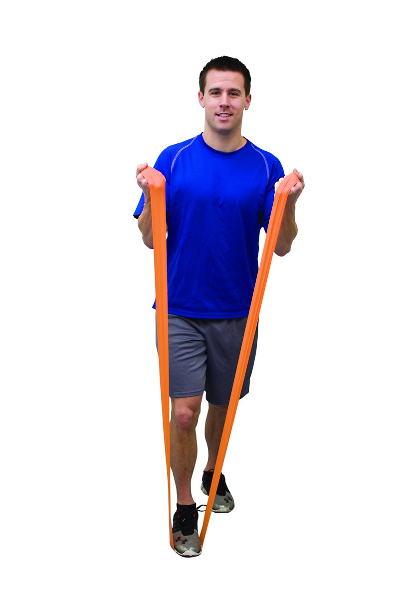 Val-U-Band Resistance Exercise Band - Premium Orange Fitness Bands for Home Workouts, Strength Training, Yoga & Physical Therapy - Stretchable Latex-Free Elastic Bands for Men & Women