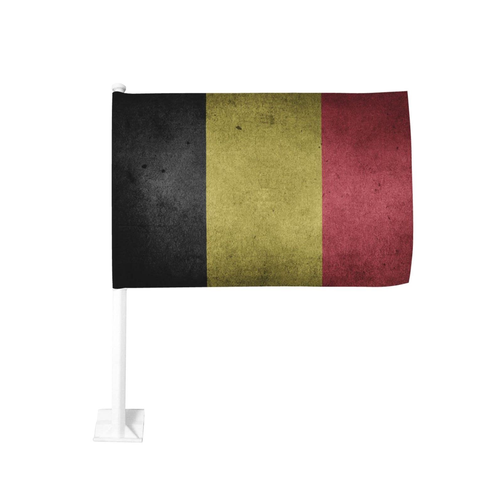 Vintage Belgium Flag Double Sided Car Flag - 12