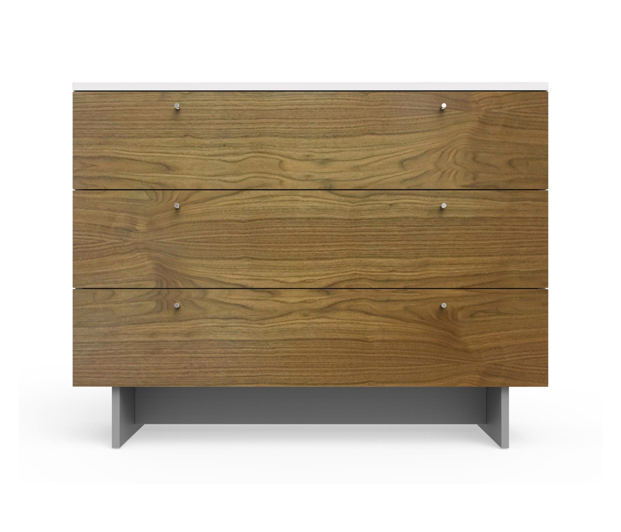 Spot On Square Roh Dresser 45 Inch Wide - Modern Minimalist Bedroom Dresser with 6 Drawers, White Finish - Perfect for Bedroom Storage, Closet Organization & Home Decor