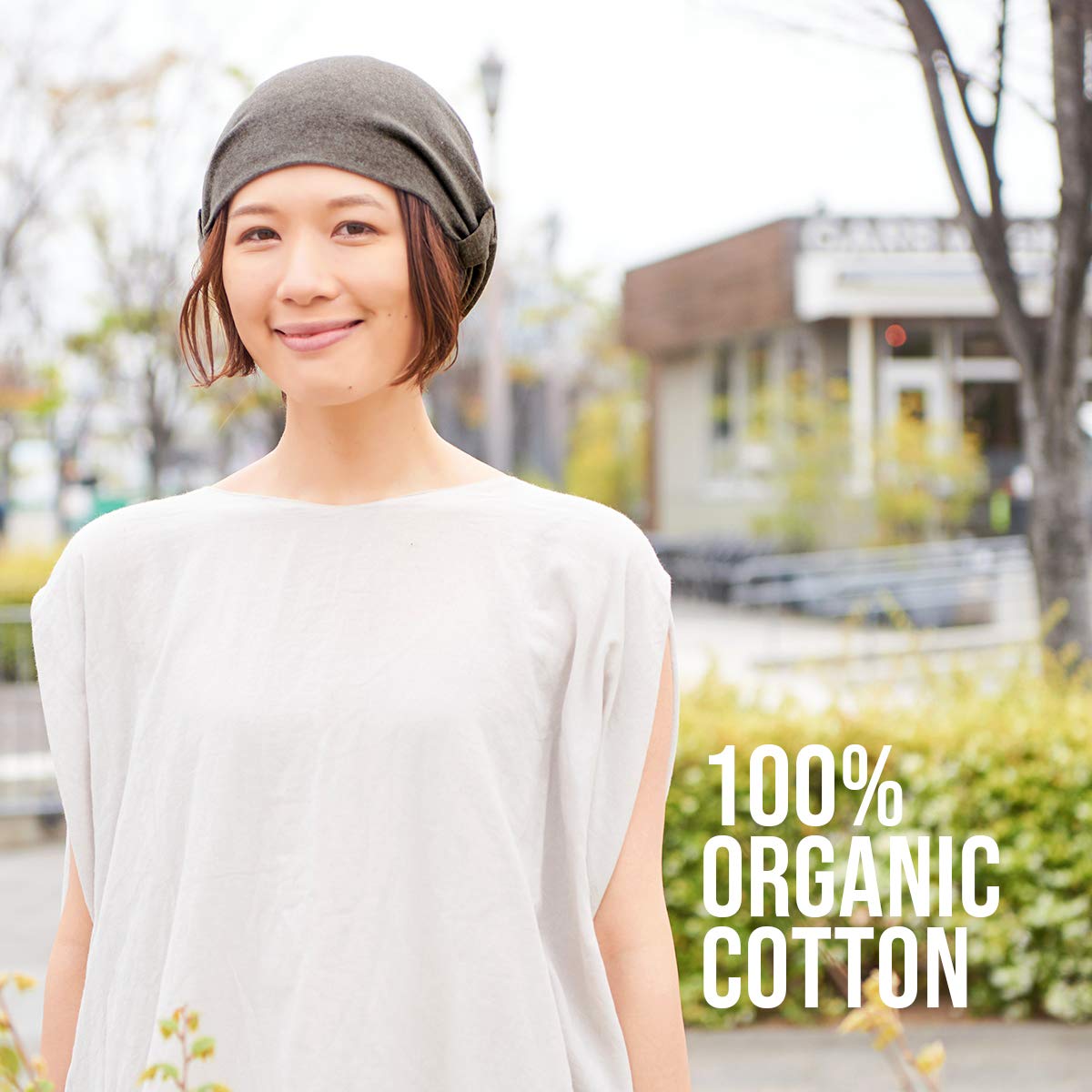 CHARM Organic Cotton Slouchy Beanie for Women - Soft Summer Chemo Hat & Comfortable Headwear for Cancer Patients - Perfect for Outdoor Activities, Relaxing at Home, and Everyday Fashion