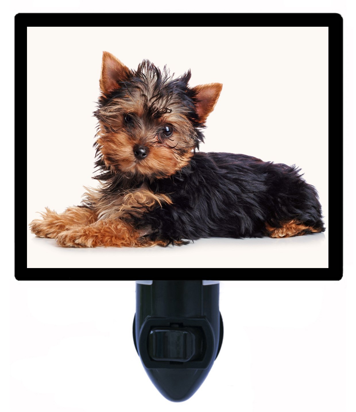 Yorkie Dog LED Night Light - Cute Puppy Nightlight for Bedroom, Nursery & Hallway - Safe Night Light for Kids & Pets