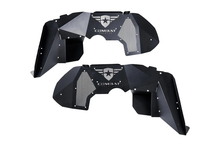Jeep Gladiator JT Combat Off-Road Aluminum Inner Fender Liners - Front Only | Heavy-Duty Protection for Rugged Terrain & Mud Driving