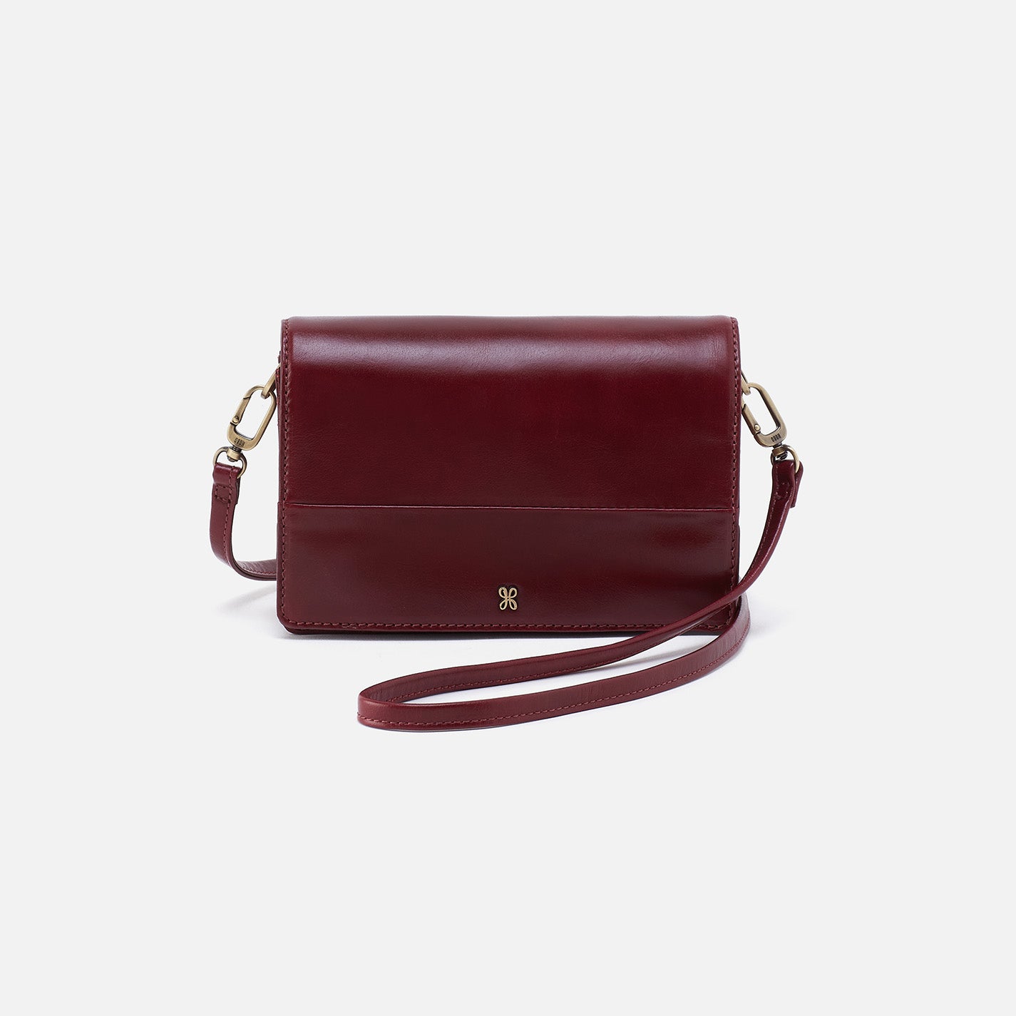 Jill Crossbody Bag in Polished Leather - Winterberry Red Women's Handbag for Everyday Use, Work, and Travel | Fashionable & Functional Purse