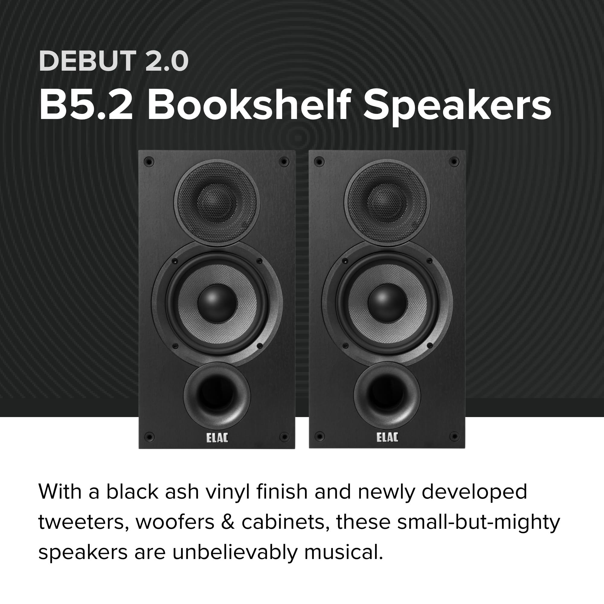 ELAC Debut 2.2 B5.2 Bookshelf Speakers (Pair) - 1