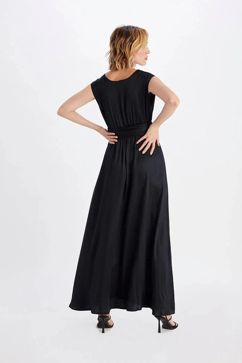 Grace TENCEL™ Modal Vegan Silk Nightgown - Soft Black Sleepwear for Women | Perfect for Lounge, Sleep & Spa Days