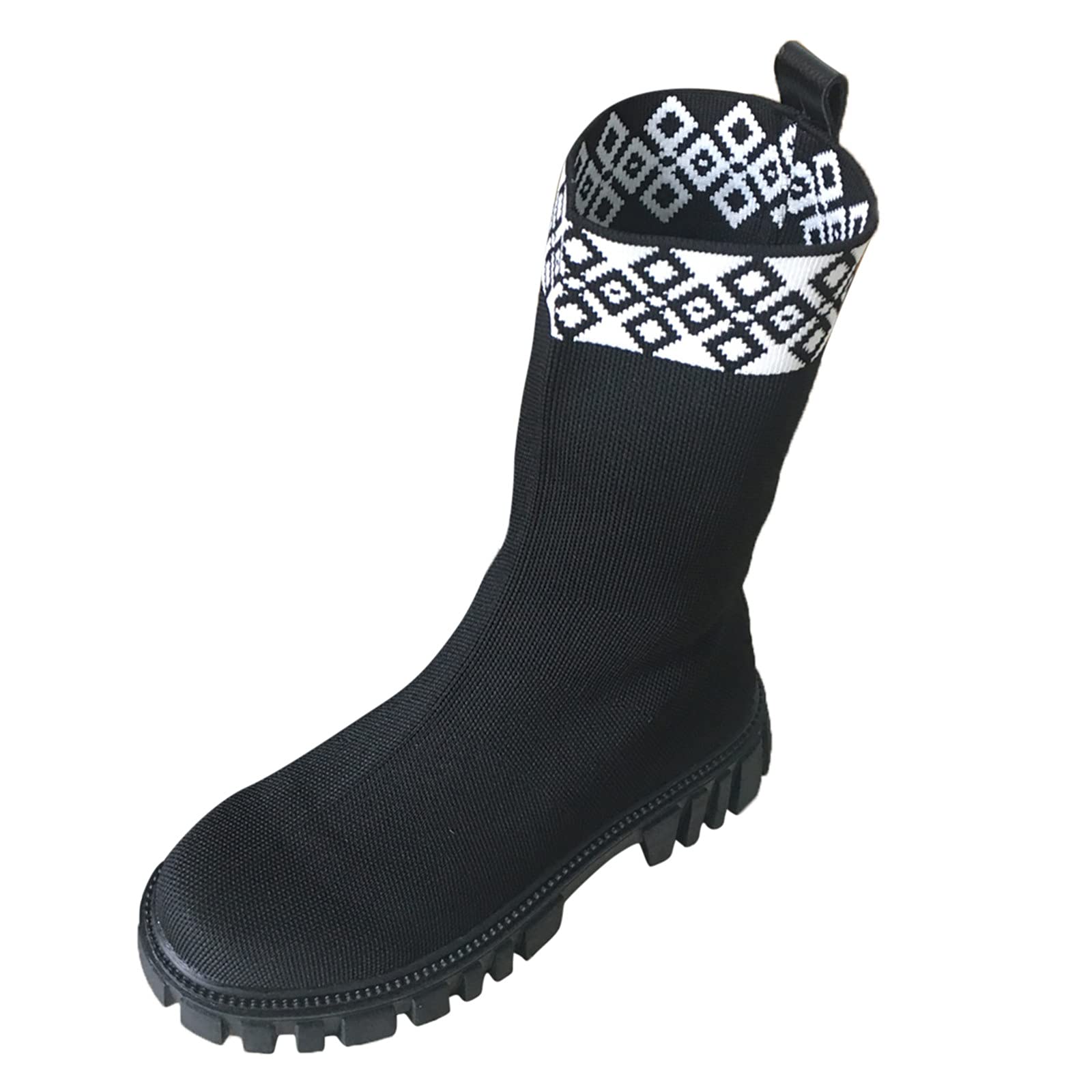 Vintage Cowgirl Boots for Women - Wide Width Western Cowboy Boots with Platform & Print - Brown & Black Options (Size 7) | Perfect for Country Music Festivals, Rodeos & Western Fashion