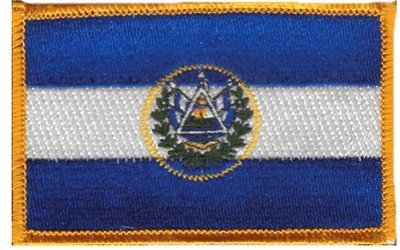 El Salvador Iron-on Embroidered Patch - Custom Sew-on Badge for Jackets, Hats, Bags - Perfect for DIY Clothing, Backpacks, and Denim Jeans