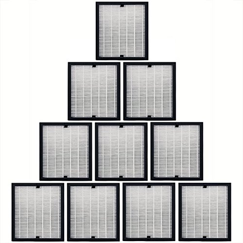 Solair 10-Pack 3-in-1 Replacement Filters for 3500 Elite Air Purifier - HEPA, Carbon & Pre-Filter - Clean Air for Home, Office & Bedroom