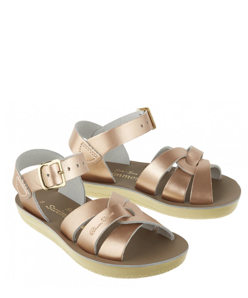 Sun San Rose Gold Swim Sandals for Women - Water Shoes for Beach, Pool & Outdoor Activities