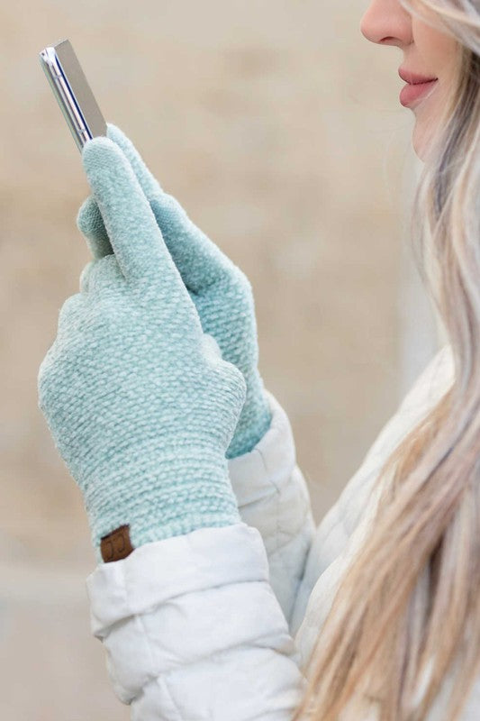 Oh So Soft Chenille Touch Gloves - Warm Winter Gloves for Women & Men - Touchscreen Compatible for Smartphones - Perfect for Driving, Outdoor Activities & Cold Weather