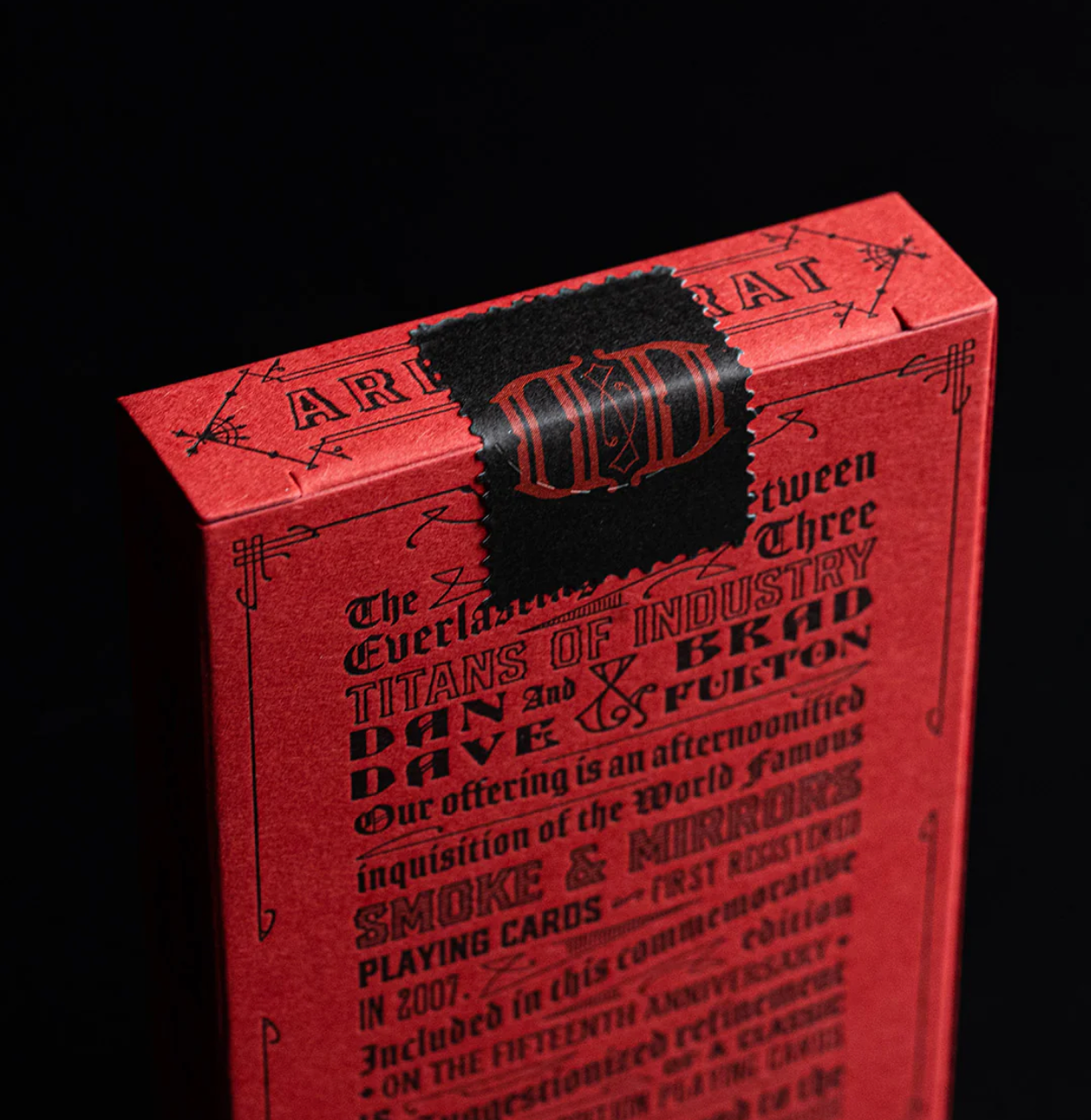 Smoke & Mirrors Red Rouge Playing Cards - Premium Collectible Deck for Magic Tricks, Cardistry & Poker Games - Perfect for Magicians, Card Players & Gift Giving