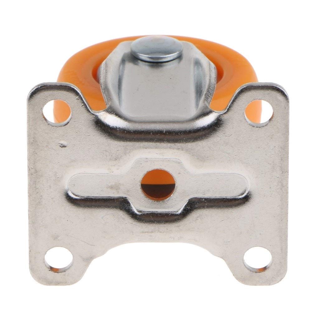 Xianglaa Heavy Duty 1 Inch Nylon Wheel Casters - 50mm Fixed Top Plate Castor for Trolley & Furniture Parts | Perfect for Office Chairs, Carts, and Industrial Equipment