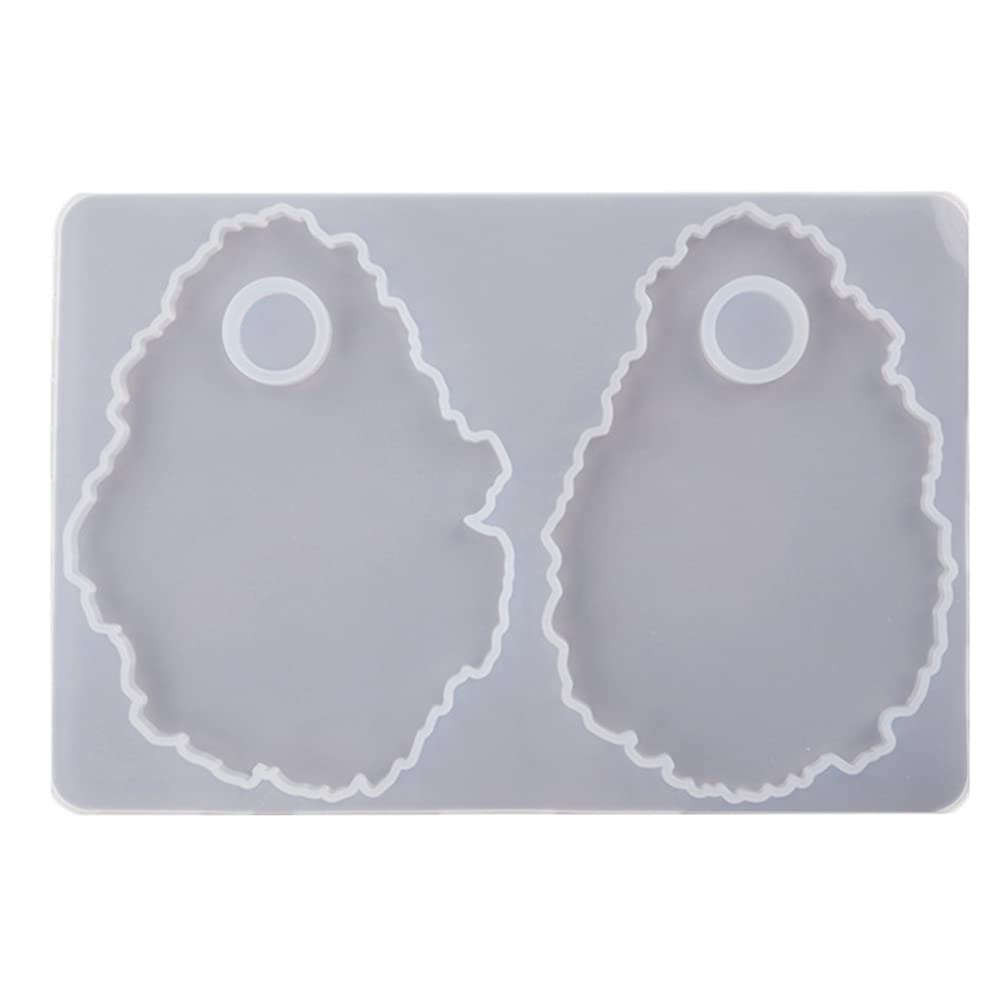 Healifty Silicone Palette Ring Molds for Resin Jewelry, Epoxy Paint Mixing Trays - DIY Craft, Makeup Palette & Art Supplies (Perfect for Jewelry Making, Nail Art, Acrylic Pouring & Home Decor)