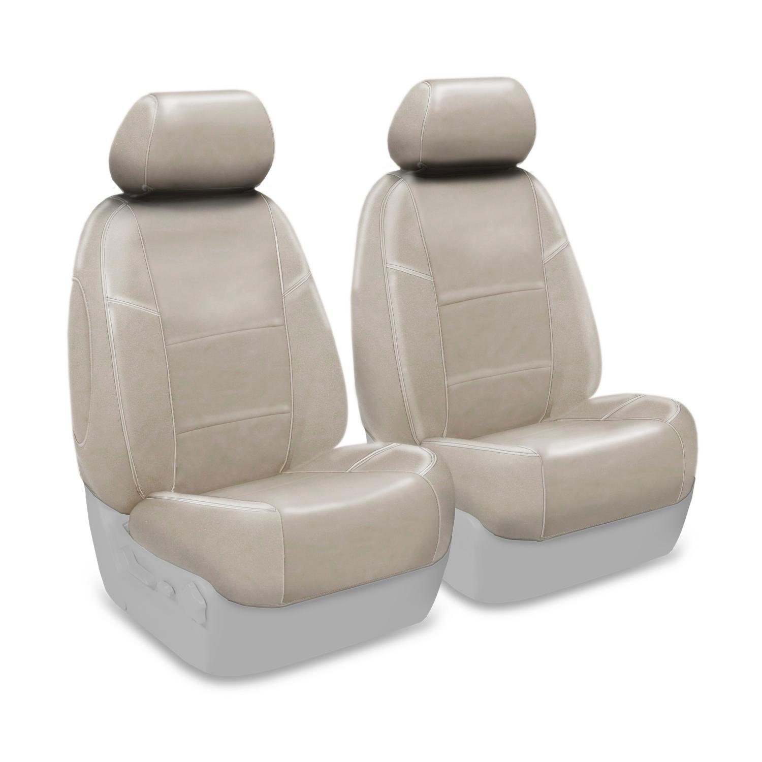 Premium Leatherette Solid Cashmere Seat Cover for Jeep Wrangler - Custom Fit Front 50/50 Bucket Design | Durable Protection for Off-Road Adventures & Daily Commutes
