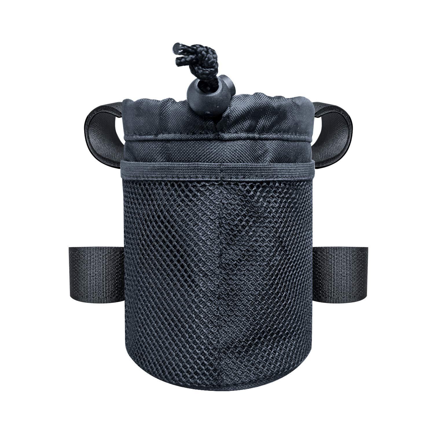 UCEDER 4 Pack Bike Handlebar Cup Holder - Adjustable Water Bottle Holder with Mesh Pocket & Buckle for Cycling, Hiking & Outdoor Sports (6.3