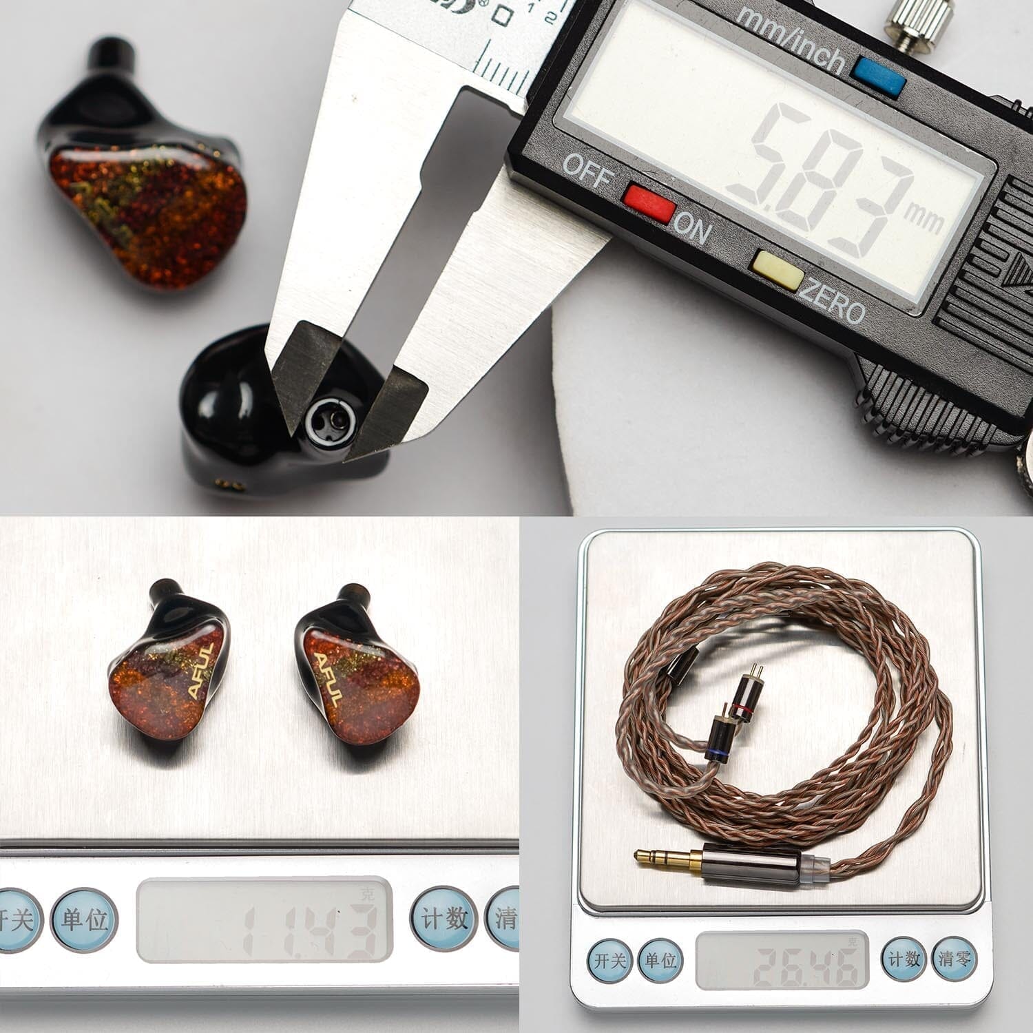 AFUL Performer8 Hybrid IEMs - 1 Dynamic Driver + 7 Balanced Armature Earphones for Audiophiles | Perfect for Music Lovers, Studio Monitoring & Gaming